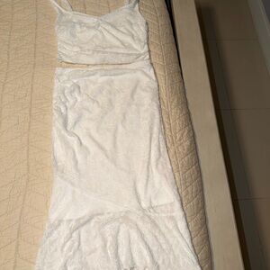 SHEIN White Skirt Set